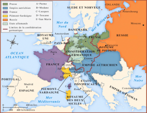 Europe après Congrès de Vienne 1815