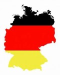 drapeau allemand fond de carte
