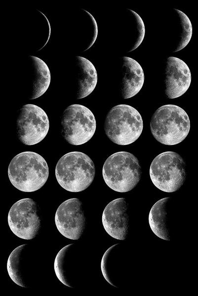 Les phases lunaires