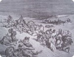La Plaie de la Peste (mort des troupeaux) illustrée par Gustave Doré.