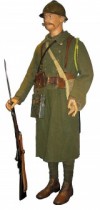 Uniforme kaki de la Légion Étrangère, Première Guerre Mondiale.