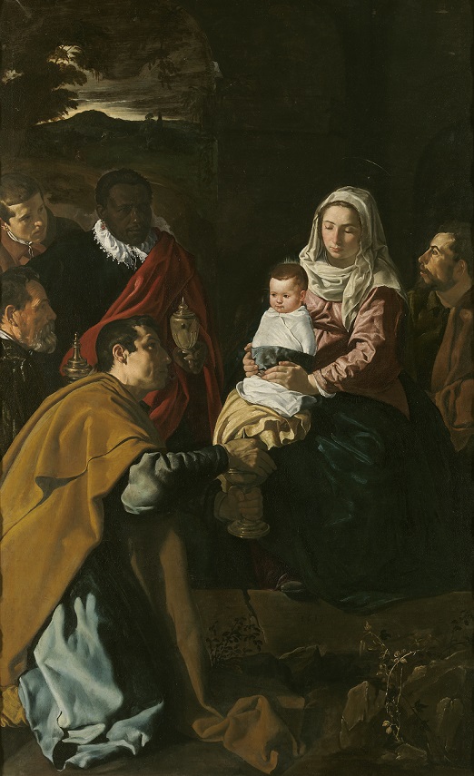 L'adoration des rois mages, peinture de Diego Velázquez, 1619.
