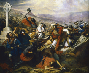 La Bataille de Poitiers peinte par Charles de Steuben en 1837.