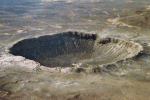 Le cratère de Barringer, Arizona. États-Unis.