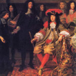 Louis XIV et son ministre Colbert, contrôleur des finances à cette époque, peints par Charles Le Brun en 1666.