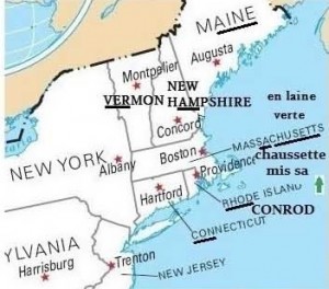 États-Unis, côte Est New-York, New Hampshire, Pennsylvanie, Maine, Vermon, Washington, Virginie
