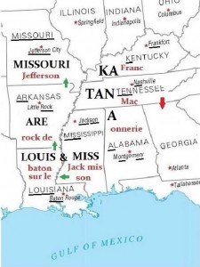 États-Unis, Arkansas, Louisiane, Mississippi, Missouri, Kentucky