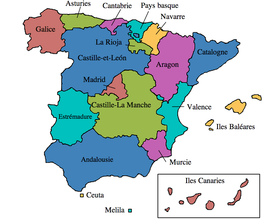 regions espagne