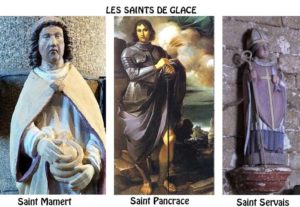Saint Mamert, Saint Pancrace, Saint Servais: les Saints de Glace