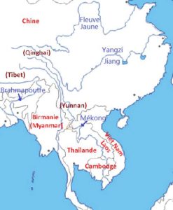 Carte d'Asie du Sud-Est