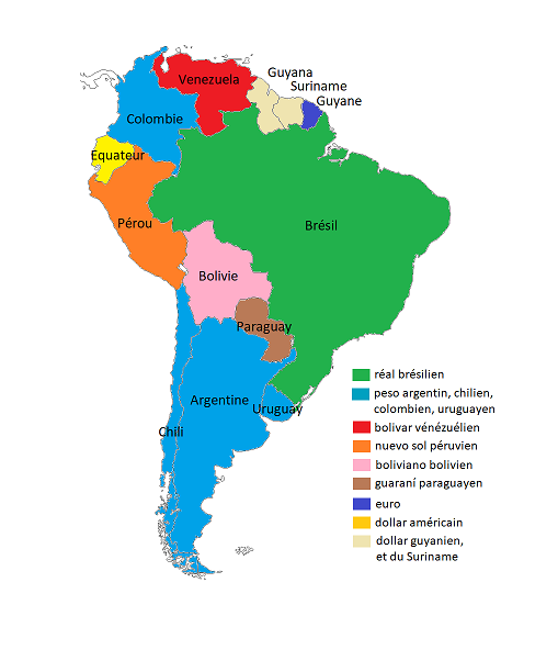 carte amerique latine