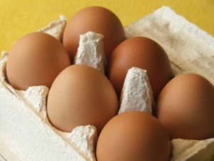 le numéro sur les œufs