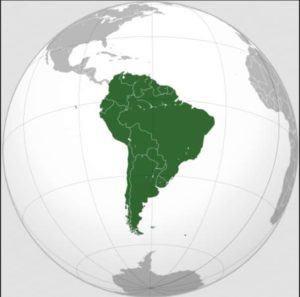 Carte des pays qui se trouvent en Amérique du Sud.