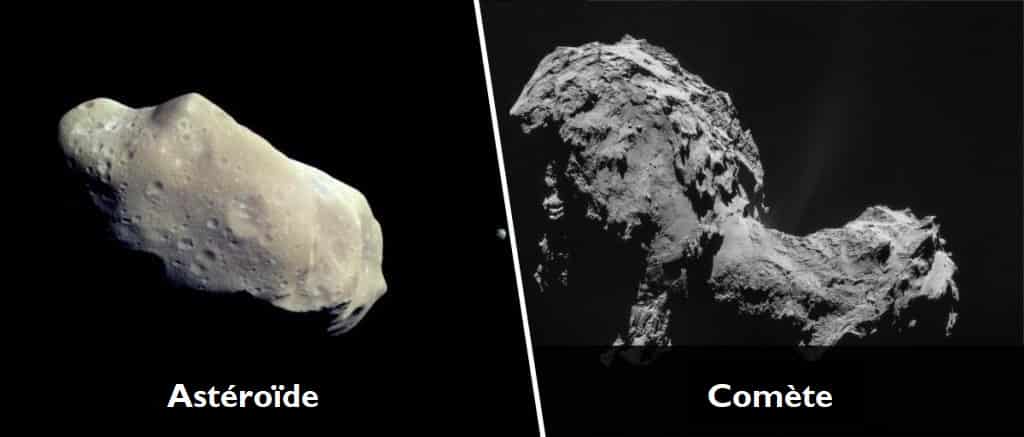 Différence entre une comète et un astéroïde