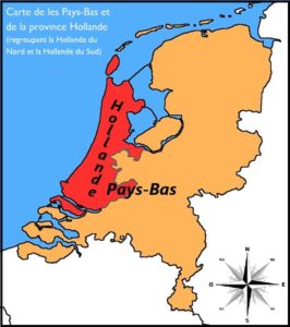 carte pays bas hollande différence