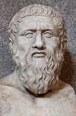 Buste du philosophe grec antique Platon