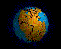 Animation de la formation des continents à partir de la Pangée