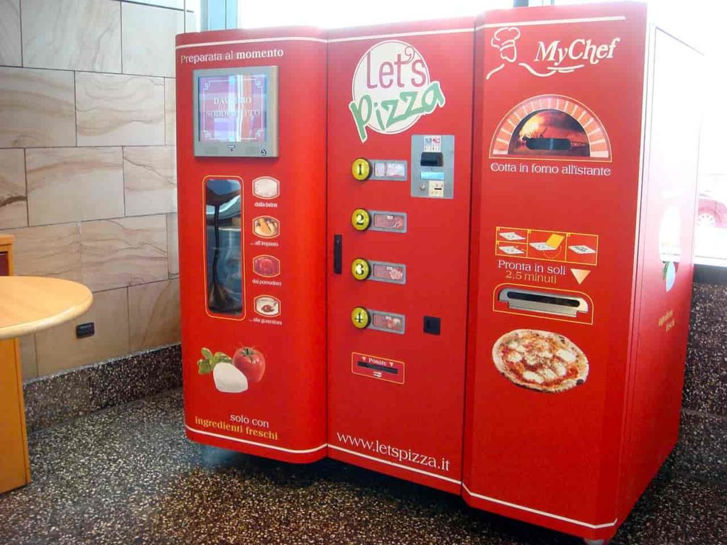 A quoi ressemble un distributeur automatique de pizza