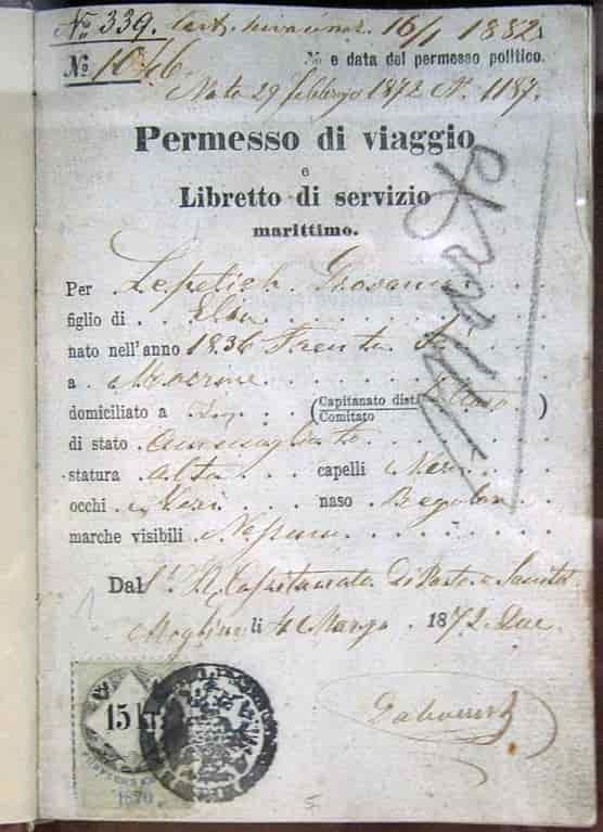 Un passeport italien moderne