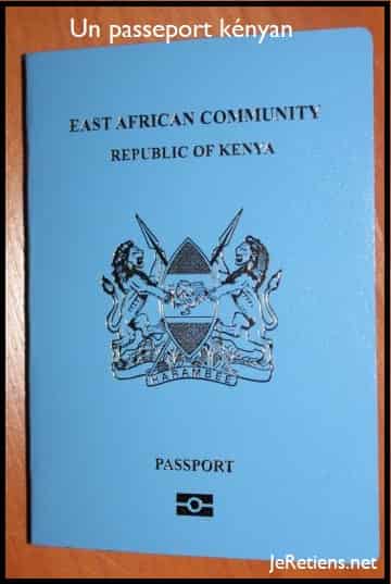 Un passeport du Kenya
