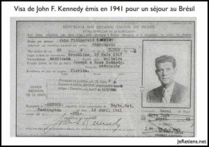 Exemple de visa de John Kennedy