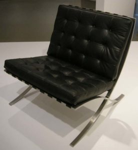 Exemple de Barcelona Chair Art déco
