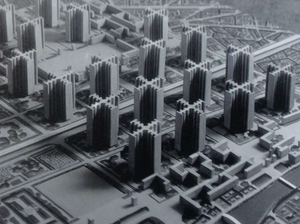 Le plan de Paris ou plan Voisin par Le Corbusier